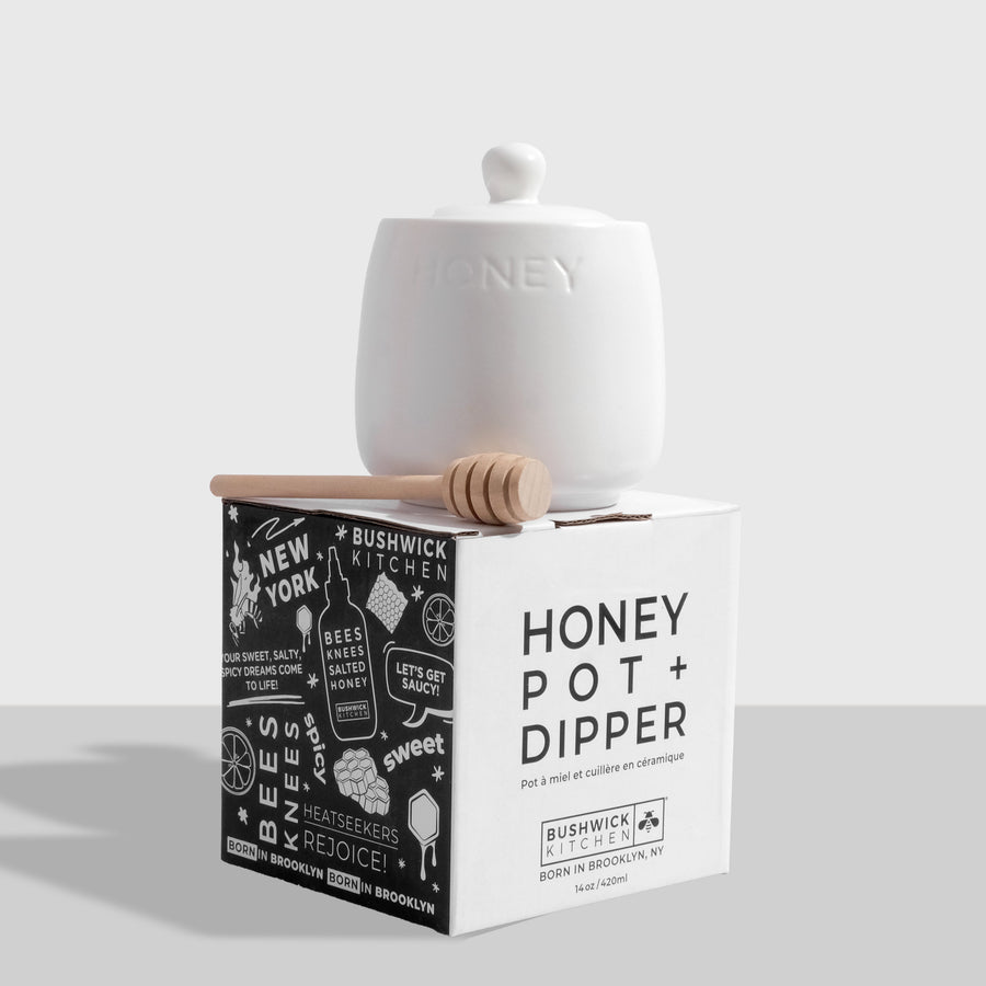 Honey Pot with Dipper - Brisk Counter Dipper Selection